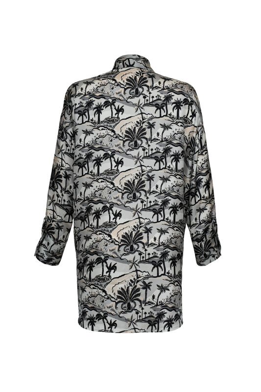 Oasis Ecru Silk Shirt Pajamas - 2