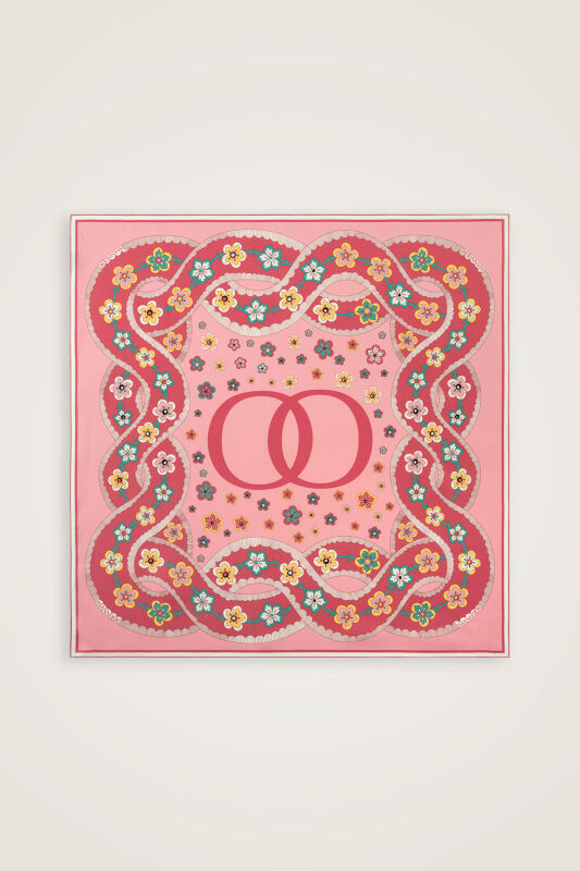 Örgü Mercan Tivil İpek Eşarp 90x90 - 2