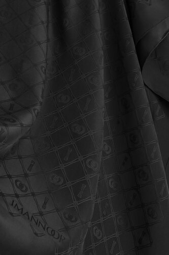 Oriental Cage Silk Shawl Black - 2