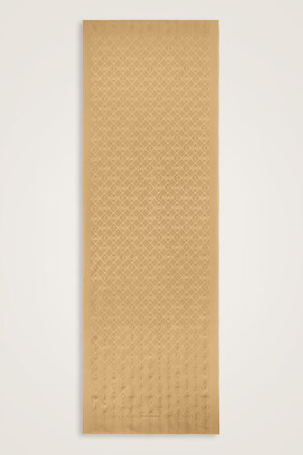 Oriental Chain Gold Jacquard Silk Shawl 