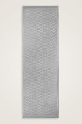 Oriental Chain Gray Cotton Silk Shawl 