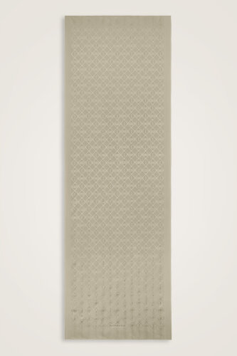 Oriental Chain Sand Beige Jacquard Silk Shawl 