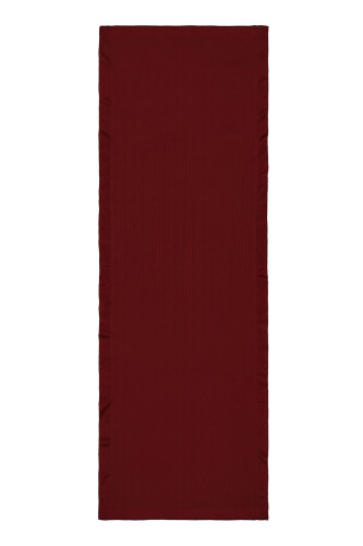 Oriental Chain Silk Cotton Shawl Burgundy 