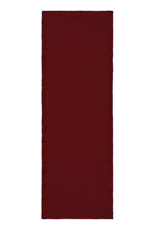 Oriental Chain Silk Cotton Shawl Burgundy - 1