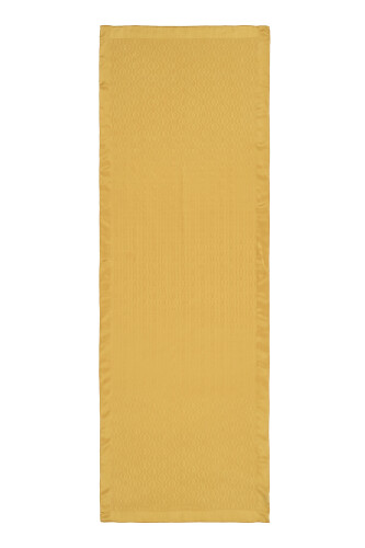 Oriental Chain Silk Cotton Shawl Yellow 