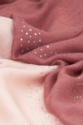 Oriental Nights Silk Shawl Pink - 3