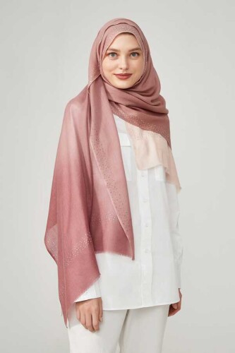 Oriental Nights Silk Shawl Pink - 2