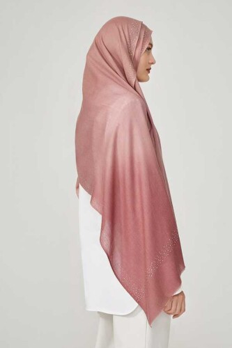 Oriental Nights Silk Shawl Pink - 4