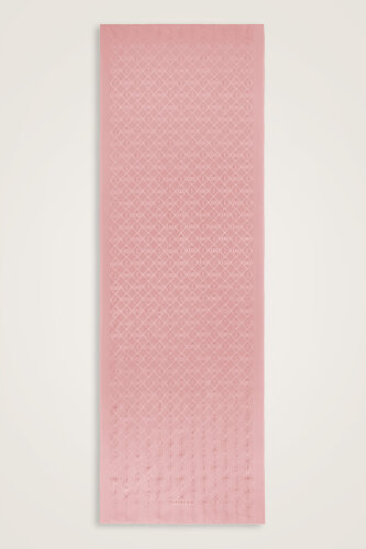 Oryantal Kafes Açık Pembe Jakarlı İpek Şal 70x200 - Imannoor (1)