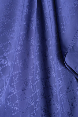 Oryantal Kafes Gece Mavisi Jakarlı İpek Şal 70x200 - Imannoor (3)