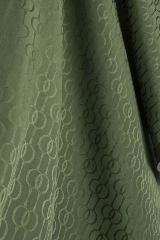 Oryantal Zincir Yeşil Pamuk İpek Şal 70x200 - 2