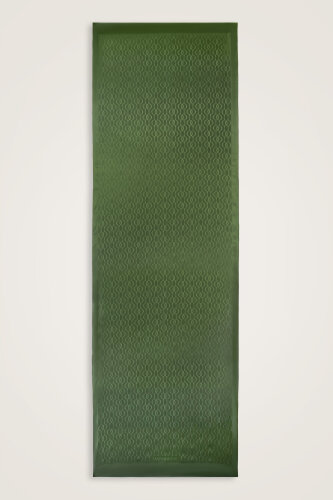 Oryantal Zincir Yeşil Pamuk İpek Şal 70x200 