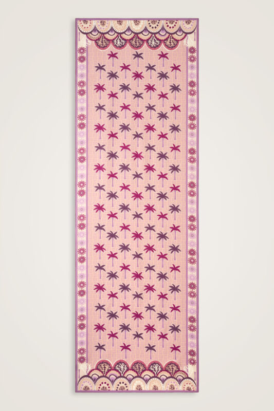 Palm Island Pink Cotton Silk Shawl - 2
