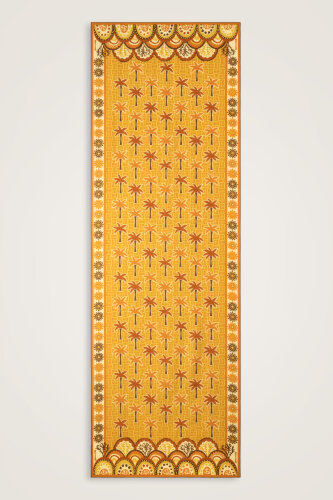 Palm Island Saffron Cotton Silk Shawl 