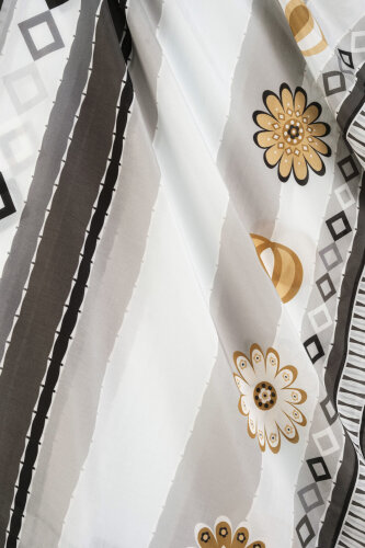 Papatya Noor Gri Pamuk Floş Şal 70x210 - Imannoor (4)