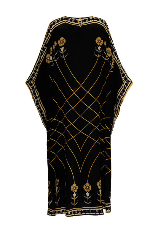 Passage Gold Silk Kaftan - 2