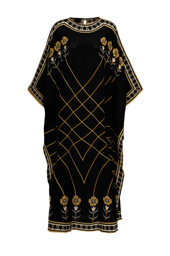 Passage Gold Silk Kaftan 