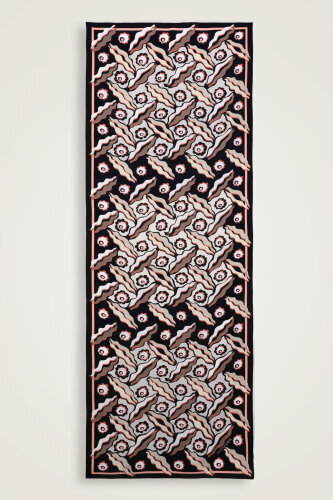 Pelenk Black Viscose Shawl - 2