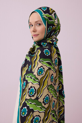 Pelenk Green Viscose Shawl 