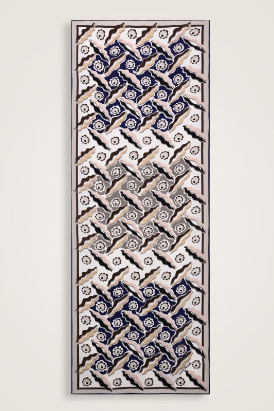 Pelenk Navy Blue Viscose Shawl - 2