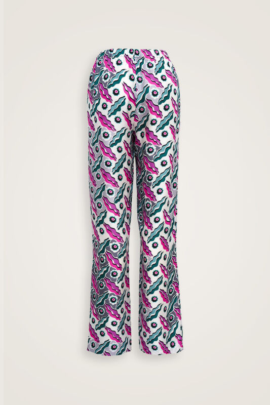Pelenk Pembe İpek Pijama Pantolon - 4