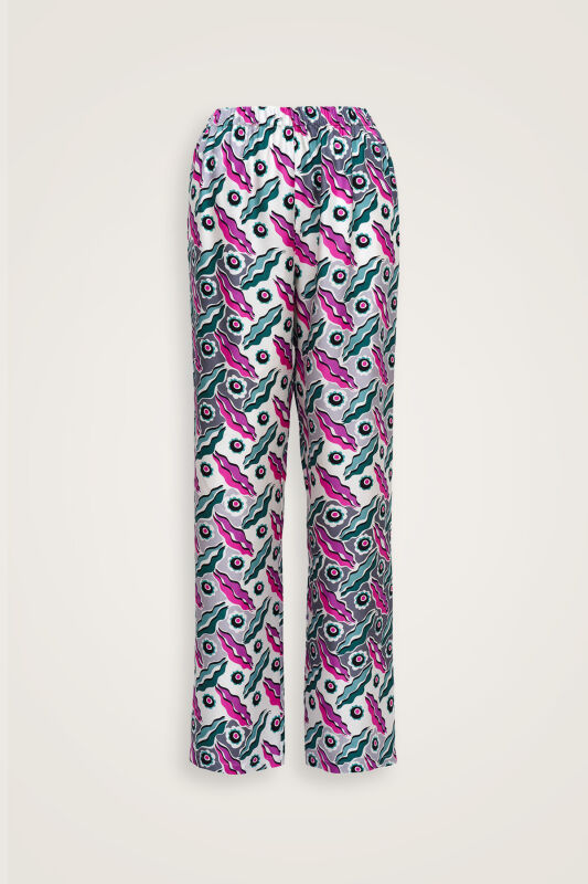 Pelenk Pembe İpek Pijama Pantolon - 2