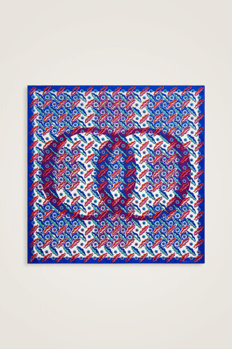 Pelenk Purple-Pink Double-Sided Twill Silk Scarf - Imannoor (2)