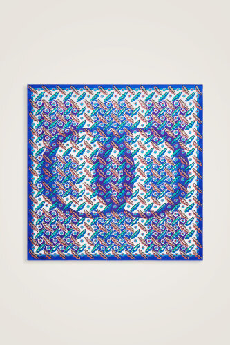 Pelenk Purple-Pink Double-Sided Twill Silk Scarf - Imannoor (3)