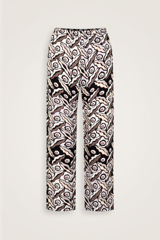 Pelenk Siyah İpek Pijama Pantolon - 2