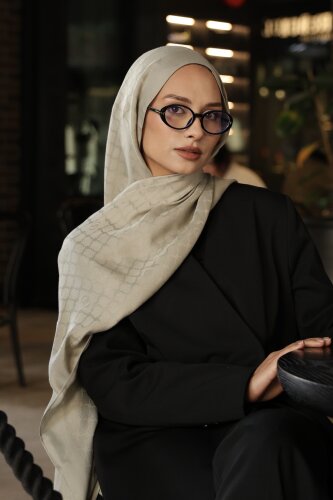 Pencere Kafes Zümrüt Yeşili Ramy Jakar Şal 70x210 - Imannoor (3)