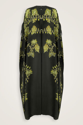 Peony Green Silk Abaya - Imannoor (1)