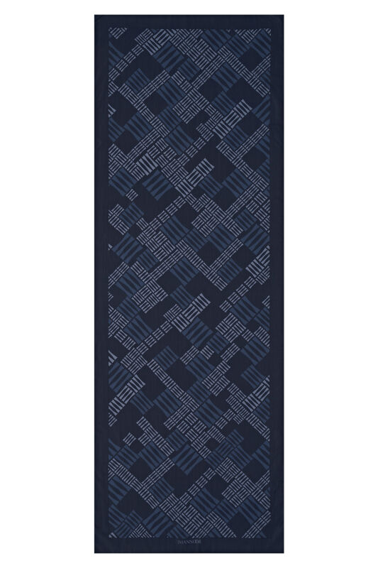 Piano Flosh Vsicose Shawl Indigo - 2