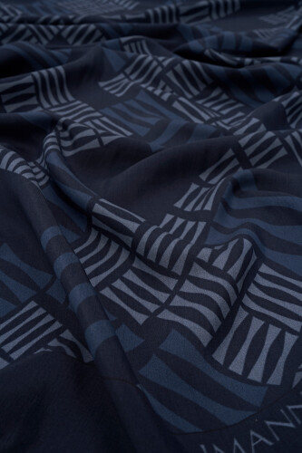 Piano Flosh Vsicose Shawl Indigo - 4