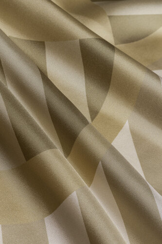 Pop Art Beige Silk Scarf - 4