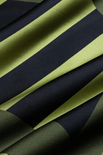 Pop Art Green Silk Scarf - 4