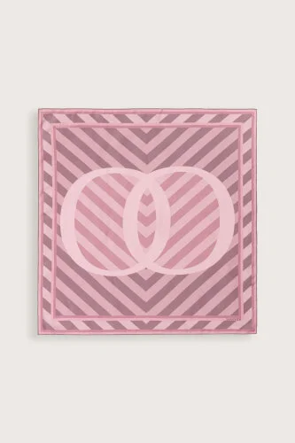 Pop Art Pink Silk Scarf - 2