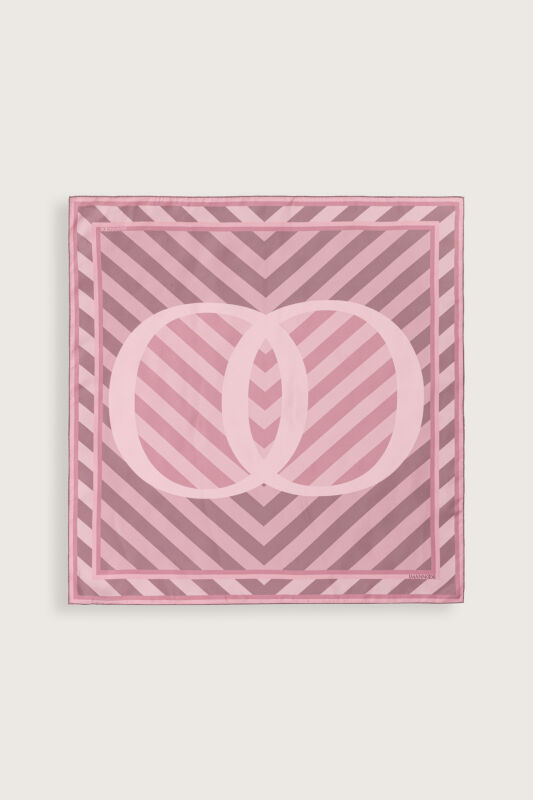 Pop Art Pink Silk Scarf - 2