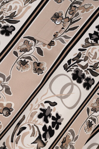 Powder Platter Silk Dress with Swing Cuff Detail - 5