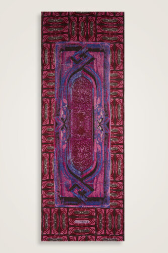 Pulpit Dark Pink Wool Shawl - 2