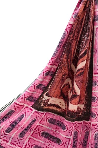 Pulpit Pink Wool Shawl - 5