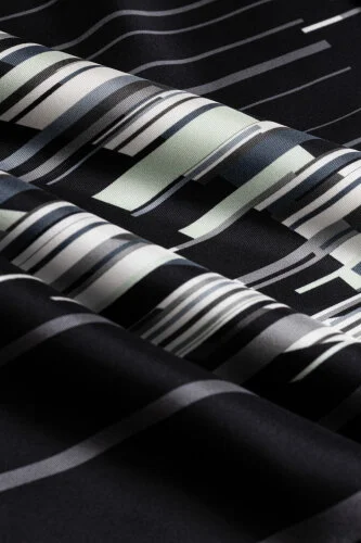 Rainy Noor Black Silk Scarf - 4