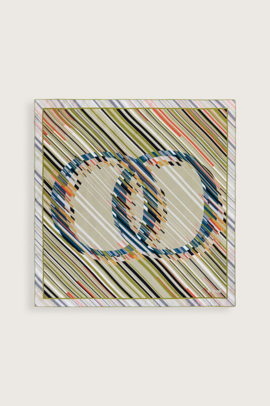 Rainy Noor Green Silk Scarf - 2