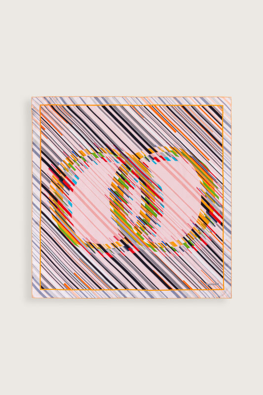 Rainy Noor Pink Silk Scarf - 2