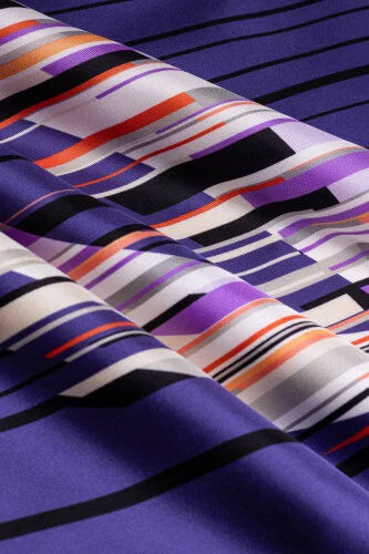 Rainy Noor Purple Silk Scarf - 4