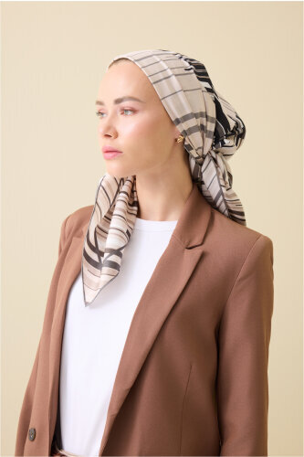Rainy Noor Stone Silk Scarf - 3