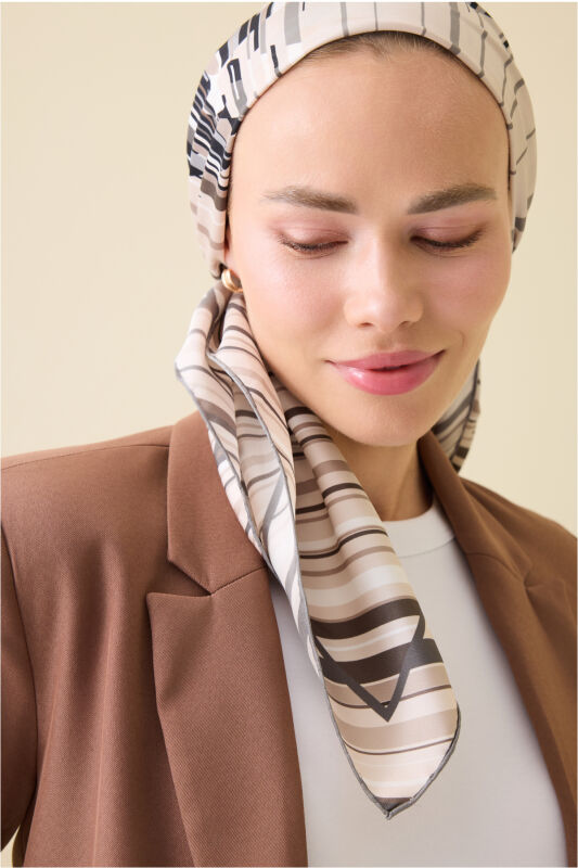 Rainy Noor Stone Silk Scarf - 7