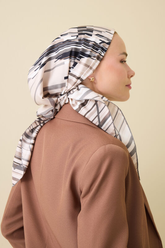 Rainy Noor Stone Silk Scarf - 6