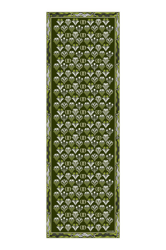 Range Flush Viscose Shawl Green 