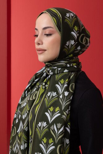 Range Flush Viscose Shawl Green - 3