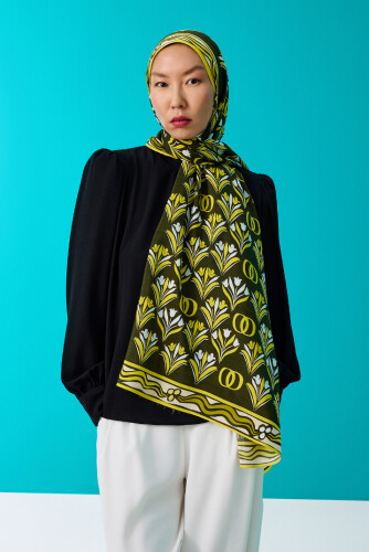 Range Flush Viscose Shawl Yellow - 3